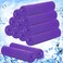 Hosuly 12 Pieces Cooling Towels for Hot Weather Soft Breathable Cold Towel Yoga Towels for Sweat, Sports, Workout, Fitness, Gym, Running, Travel Camping, 12 x 40 Inch (Purple)