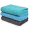 SOOWASH Microfiber Gym Towels for Showering Negative ions 3 Pack Quick Dry 27 inch x 55 inch Soft Odorless Gym Towels for Men &amp; Women Swmming Towels for Body Hot Yoga (Large)
