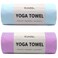 Eunzel 2 Pack Hot Yoga Towel Non Slip Yoga Mat Towel Non-Slip Sweat Absorbent Microfiber Towel for Hot Yoga, Pilates and Workout 72" x 26.5", Blue/Purple