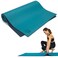Koru Fold &amp; Roll Yoga Mat (Teal/Navy Blue)