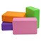 Yoga Blocks 4 Pack - High Density EVA Foam Bricks Yoga Foam Exercise Blocks for Yoga, Pilates, Meditation, Supports Deepen Poses, Non-slip and Lightweight - Yoga Essentials for Women