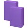 Yoga Blocks 2 Pack, Premuim EVA Foam Block, Durable Exersice Block for Yoga, Pilates, General Fitness, Stretching, Toning Workouts and Meditation, Non-slip &amp; Portable - Light purple