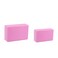 Kenhihi Yoga Block - Unsupported Latex Eva foam - Soft non slip surface with bevel for yoga, pilates, meditation - Yoga accessories for stability, balance and deep stretching (Pink-2 Pack)