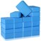 20 Pcs Yoga Blocks 9''x6''x3'' High Density EVA Foam Bricks Yoga Foam Exercise Blocks Improve Strength Balance and Flexibility, Light Weight and Non-Slip Surface for Pilates Meditation (Dark Blue)