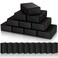 10 Pcs Foam EVA Yoga Blocks Lightweight Yoga Bricks Non Slip Supportive Foam Blocks Yoga Prop Accessories for Yoga Pilates Stretching and Meditation Women Men Yogi Yoga Beginners (Black, 120g)