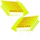 Wenqik 12 Pcs Garage Sale Sign with Stakes Double Sided Neon Arrow Signs with Stakes 17 x 6 Inches High Visibility Yard Sale Signs This Way Arrow Yard Signs Plastic Garage Sale Sign (Yellow and Red)