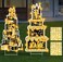 Happy Birthday Yard Sign with Stakes for Birthday Decor LED Lights Black Gold Birthday Lawn Sign 27.6" Large Personalized Signs with Number Letter Stickers for Celebrations Birthday Party Decoration