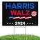 Harris Waltz Yard Sign, Harris Waltz 2024 Vote Lawn Sign with Metal H Stake, Kamala Harris for President Lawn Sign, Kamala Harris Yard Sign, Double Sided Garden Sign for Outdoor Save Democracy Sign