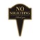 No Solicting Sign, Yuntarda 10&rdquo;x14&rdquo; No Solicting Yard Sign with Integrated Stake Rust-free Aluminum Sign for Home or Business Use