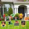 DoubleFill 10 Pcs Football Yard Sign with Stakes Sports Yard Decorations Footballs Outdoor Lawn Decorations Sign for Sports Themed Birthday Baby Shower Game Day Team School Practice Party Supplies