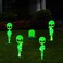 Gerrii 5 Pieces Halloween Yard Sign Glow in the Dark Halloween Large Alien Decorations Outdoor Alien UFO Decoration Scary Halloween Decorations for Halloween Party