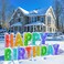 Coonoe Happy Birthday Yard Sign with Metal Stakes - 16&rdquo; Outdoor Lawn Decorations, Weather-Resistant Letters, birthday party supplies gift for Kids &amp; Adults (Glitter)