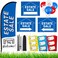 Buryeah Estate Sale Signs Set, 1 Pack Estate Sale Flag with Pole Kit, 3 Pack Double Sided Estate Sale Arrows Signs with Metal H Stakes, 30 Pcs Estate Sale Balloons, and 150 Pcs Price Stickers(Blue)