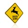Faittoo Deer Crossing Sign,18" x 18" Engineer Grade Reflective Aluminum Sign, Weather Resistant, Waterproof, Durable Ink, Easy to Install