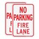 Faittoo No Parking Fire Lane Sign, 2-Pack 18 x 12 Inches Engineer Grade Reflective Sheeting Rust Free Aluminum, UV Protected, Weather/Fade Resistant, Easy to Install and Read, Indoor/Outdoors Use