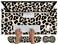 Pretty Mouse Pad and Wrist Rest Set, Extended Desk Mat (31.5" x 11.8") with Memory Foam Ergonomic Keyboard Pad, Large Gaming Mouse Pad Non-Slip Easy Typing for Home Office Decor, Leopard Cheetah Print
