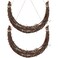 POPETPOP 2 Pcs DIY Grapevine Moon Wreath Rattan, Grapevine Wreaths for Christmas DIY Decor, Christmas Grapevine Garland Wreaths for Crafts Wedding Home Holiday Party Decor