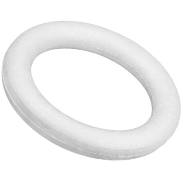 Amosfun Foam Wreath Forms, Foam Wreath Ring Wreath Frames for Crafts Unfinished Floral Hoop Rings DIY Christmas Garland Making Wreath Supplies for Craft Holiday Decor 21cm