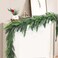 Artificial Norfolk Pine Garlands, Real Touch Winter Pine Garland, Green Artificial Greenery Garland for Table, Mantle, Wall, Indoor, Outdoor Christmas Decorations (5.91 FT)