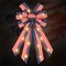 ABTOLS Large LED Patriotic Wreath Bows for Front Door, Veterans Day Red Blue White Stripes Bows for Wreath American Flag Bows for Indoor Outdoor Memorial Day Party Door Wall Fence Decor