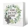 Yetmadi Sweet Home Spring Wood Box Sign Desk Decor, Rustic Spring Wreath Wooden Block Sign Decor for Home Farmhouse Wall Tabletop Desk Decor,Spring decorations indoor,5x5 Inch