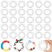 Zeyune 36 Pcs Foam Wreath Form Small Polystyrene Foam Rings for Christmas Crafts Round White Foam Circles for DIY Wedding Party Holiday Anniversary Door Home Flower Art Supplies (4 x 1 Inch)
