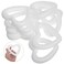 Foam Hearts for Crafts 10Pcs White Foam Heart Wreath Forms Craft Foam Heart Shaped Polystyrene Foam Wreath DIY Hearts for Wedding Decorations Valentines Day Accessories, 4.3 Inch