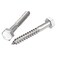 uxcell Hex Lag Screws, M10 x 80mm 304 Stainless Steel Half Thread Self-Tapping Bolts for Wood Screw 5Pcs