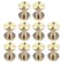 T Tulead 10PCS Brass Chicago Screws Decorative Bookbinding Stud Screws Rivet Stud Post Fastener 10x4x9mm