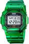 Gosasa Classic Square Face Unisex Women's Men's Digital Multifunction Outdoor Casual Watch Countdown 53M Waterproof Led Light Wristwatch