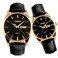 SKMEI Pair Watches for Couples Men and Women His and Hers Watch Set Husband Wife Valentines Matching Wrist Watch Wedding Gifts Waterproof Business Fashion Quartz Analog Calendar