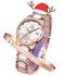 OLEVS Watches for Women Ladies Watches Rose Gold Elegant Ceramic Fashion Analog Diamond Waterproof Luminous White Wrist Watches Valentine's Day Present