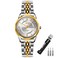 SKMEI Watch for Women Business Classic Fashion Stainless Dress Luxury Analog Waterproof Simple Day Date Ladies Female Wife Gifts Gold Silver Wrist Watches