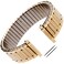 Gilden Unisex Expansion 17-26mm Extra-Long Stainless Steel Watch Band 532 (Gold, Fits 17-22mm lugs, 7 1/4" long)