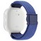 Stretchy Braided Gizmo Watch Band Replacement - Magnetic Buckle, Adjustable Length, Breathable, Quick Release Spring Bars - Blue