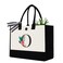 Initial Canvas Tote Bag, Personalized Birthday Gifts for Women Mom Friends Teachers, Monogrammed Tote Bags Suitable for Mother's Day Wedding Beach (Letter O)