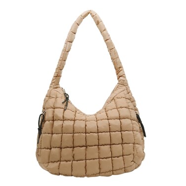 Crbeqabe Large Puffer Tote Bag Quilted Crossbody Bags for Women Quilted Carryall GYM Tote Soft Puffy Shoulder Bags for Travel