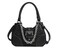 GRPKSSIB Women Y2K Tote Bag Contrast Shoulder Handbag Patchwork Design Top Handle Purse with Chain