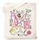 Haukea Teacher Appreciation Gifts Canvas Tote Bag for Women Cute Tote Bags with Zipper Pockets Aesthetic Graphic Cotton Bags Reusable Totes, Stuff