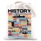 BWWKTOP Funny History Teacher Canvas Tote Bag America History Lover Gifts History Geek Shoulder Bag Historian Gift (History TG)