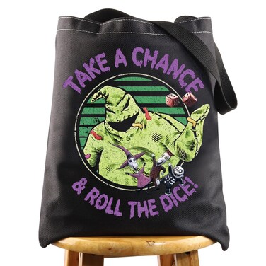 BWWKTOP Funny Oogie Tote Bag Oogie Fans Gift Take a Chance And Roll The Dice Oogie Shoulder Bag Oogie Merchandise (take A Chance)
