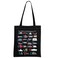 MNIGIU Washington DC Alphabets Tote Bag Washington DC Souvenir Gift Washington DC Welcome Bag (Washington Black)