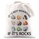 G2TUP Rockhounding Gifts Rock Collector Shoulder Bag Geologist Tote Bag It's Not Hoarding If It&rsquo;s Rocks Lover Gift (Rock Tote Bag)