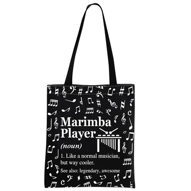 MINIGIU Marimba Player Gift Marimba Player Appreciation Gift Marimba Lover Gift Marimba Player Tote Bag for Marimba Player (Marimba Tote Bag)