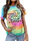 LUKYCILD Last Day of School Teacher Shirt: Women School Out for Summer Shirts Casual Short Sleeve Teacher Appreciation Gifts