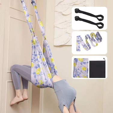 JOFREY Leg Stretcher Strap, Stretching Equipment with Door Anchor Flexibility Trainer Backbend Assist Stretch Strap for Dance Aerial Yoga Ballet Leg Stretching Exercise