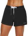 Rocorose Women's Swim Shorts Water Sports Quick Dry with Back Pocket Black 20-22