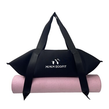 Fitness Bag with Yoga Mat carrier, Neoprene Fitness Bag Zippered verstile and Unisex by MIMIM ECOFIT