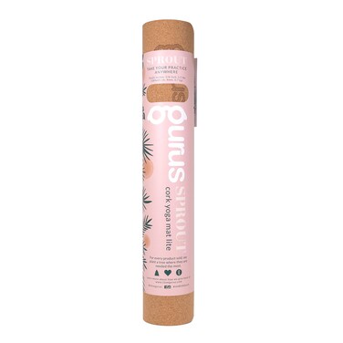 GURUS Sweat Proof Durable Cork Yoga Mat Thick Non Slip Exercise Mat for Home Workout (Sprout Yoga Mat)