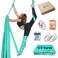 Luceinvita Aerial Yoga Hammock 5.5 Yards Aerial Silks for Home Premium Nylon Silk for Gymnastics Fitness Anti-Gravity Flying Kit Include Hardware